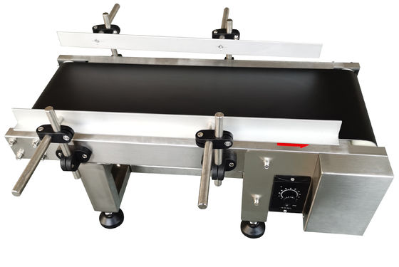 স্টেইনলেস স্টীল ডেস্কটপ Min Coding Conveyor for beverage packaging শিল্প